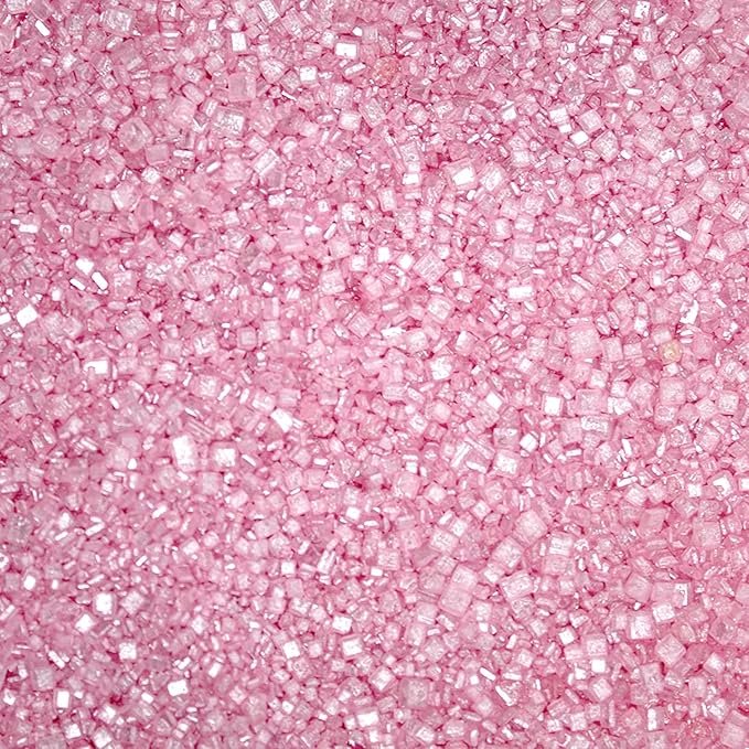 Brew Glitter - Rimming Sugar (4oz, 1x Bar Tin) Cocktail Garnish for Mixed Drinks & Refreshments (Pink, 1lb)