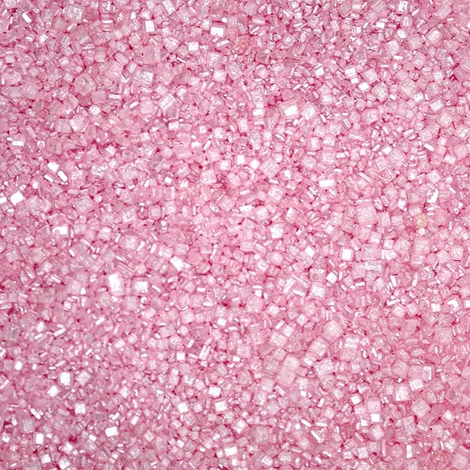 Brew Glitter - Pink Rimming Sugar (4oz, 1x Bar Tin) Cocktail Garnish for Mixed Drinks & Refreshments