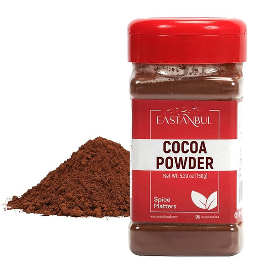 Eastanbul Cacoa Powder, 5.29oz, Raw Cacao Powder, Cocoa for Baking and Smoothies, Unsweetened, Unprocessed Cocoa, Sugar Free, Natural, Vegan,Gluten Free, Non-GMO