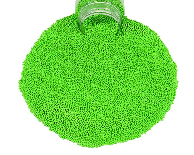 Mystic Sprinkles Solid Color Nonpareils 3.8oz Bottle (Luscious Lime Green)