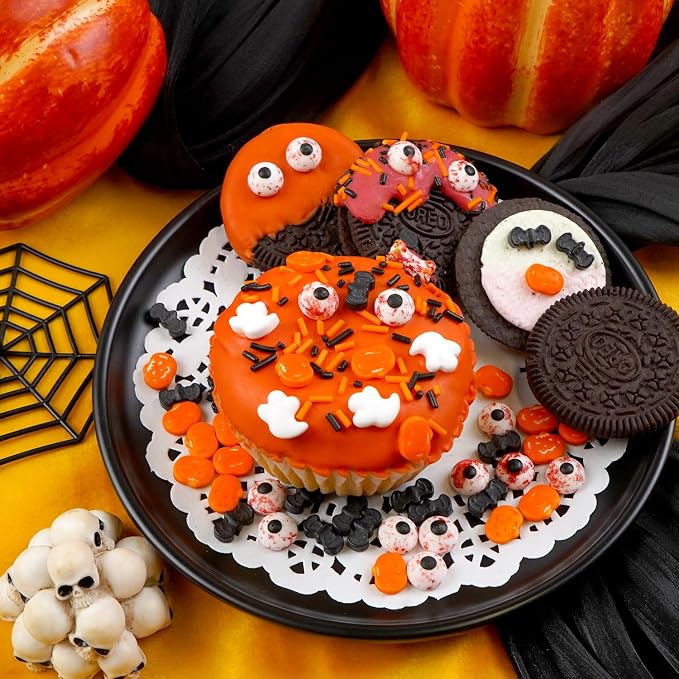 Halloween Sprinkles, Edible Halloween Sprinkles for Cake Decorating, Cake Decoration & Cupcake Topper, 110g/3.88oz