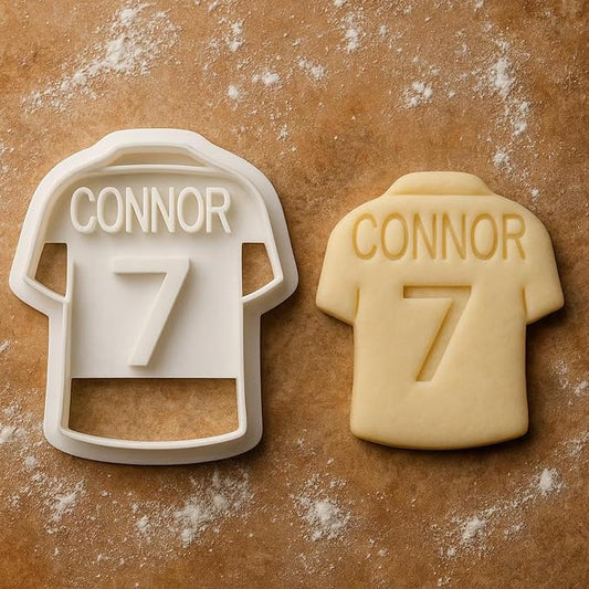 Mostop Custom Soccer Cookie Cutter with Stampers, 3D Love Soccer Cookie Cutter Set, Cake Decoration Tools Birthday Party Supplies Favors