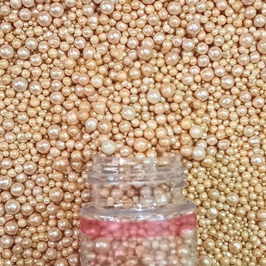 Confect Sprinkles -Love Disco Balls Gold Sprinkles – Metallic Gold Edible Pearls for Cake & Cupcake Decorating – Vegan, Gluten-Free, Nut-Free, Soy-Free, Dairy-Free, Palm Oil-Free - 4.2 Oz