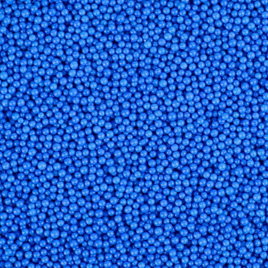 Blue Nonpareils Sprinkles - 2mm Edible Mini Pearl Sprinkles for Cake Decorating, Cupcake, Cookie, Baking, Donuts, Ice Cream Toppings, Wedding Party Supplies 130g/4.58oz