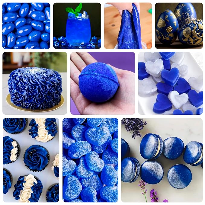 Navy Food Coloring Liquid - Vibrant Liquid Icing Food Coloring Set for Baking, Cake Decorating, Easter Egg, Airbrush - Tasteless Food Dye for Fondant, Slime, DIY Crafts - 5.5 Fl.oz / 160ml Each