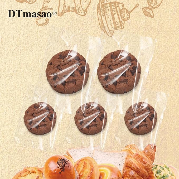DTmasao Self 4x6 Inches 600 Pcs Sealing Cellophane Bags Clear Cookie Bags Resealable Cellophane Bag for Packaging Gifts,Cookies,Favors,Products,Candy