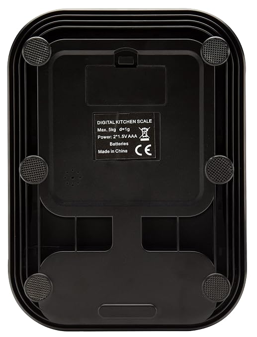 Talking Kitchen Scales - Big Numbers with Clear Loud Voice North American Accent (Black)
