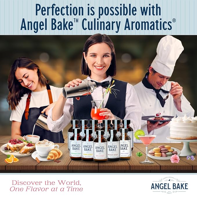 Angel Bake Pure Lemon Extract, 5X Distilled, 2 oz w/ Sprayer