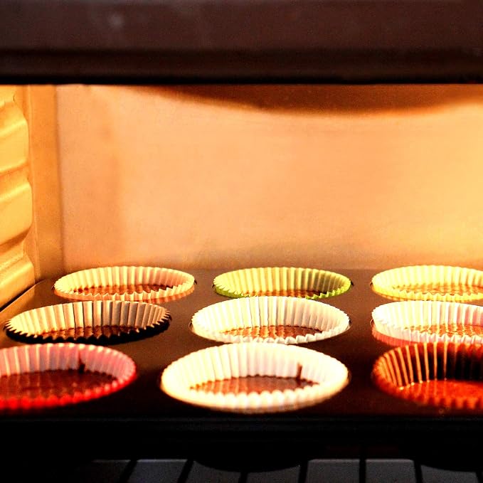 Standard Size Baking Cups Cupcake Liners 200 Pcs (Black)