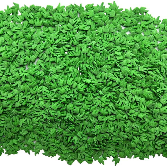 SE Si&Moos Green Grass Sprinkles for Cake Decorating Edible Grass Confetti Green Sprinkles for Cupcakes St.Patrick's Day Cupcake Toppers Edible Confetti Cake Decoration Party Wedding Baby Shower Holiday Supplies 2.47 OZ