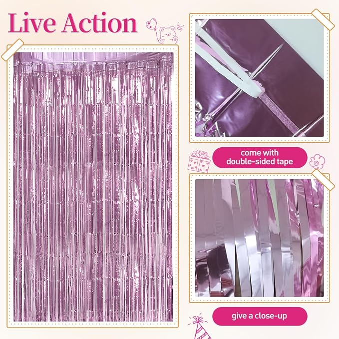 157Pcs Pink Cow Print Balloons Garland Arch Kit with Pink Fringe Curtain for Cowgirl Baby Shower First Rodeo Farm Wedding Birthday Party Decorations