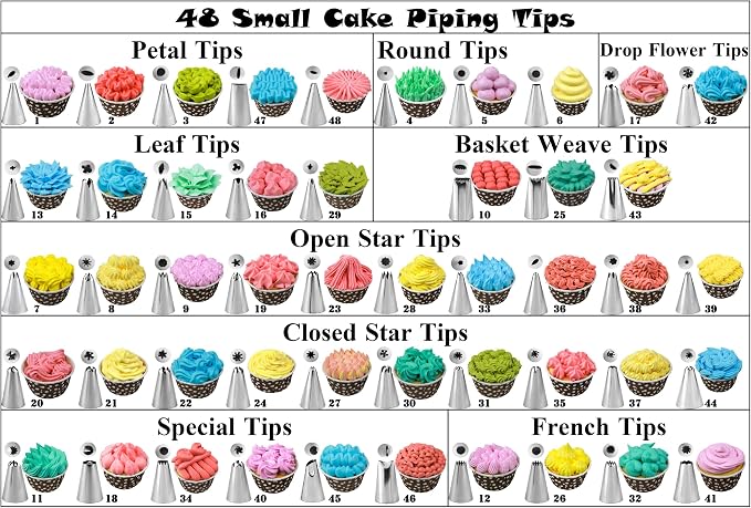 289PC Cake Decorating Kit with Cake Stand Turntable, Cake Baking Supplies 100+1 Piping Bags, Offset & Straight Spatulas Tools Set, 51 Numbered Piping Tips with Pattern Chart
