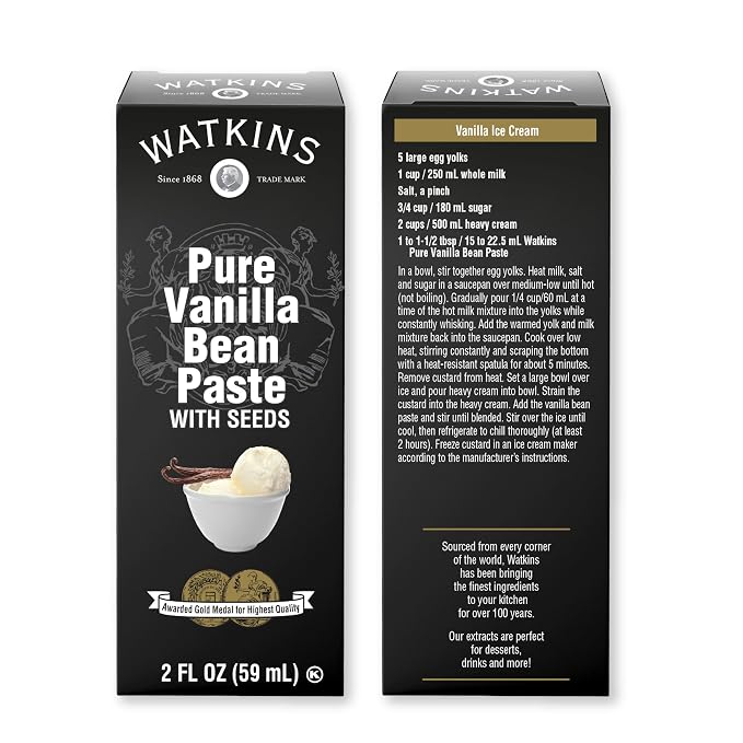 Watkins All Natural Original Gourmet Pure Vanilla Bean Paste, 2 oz.