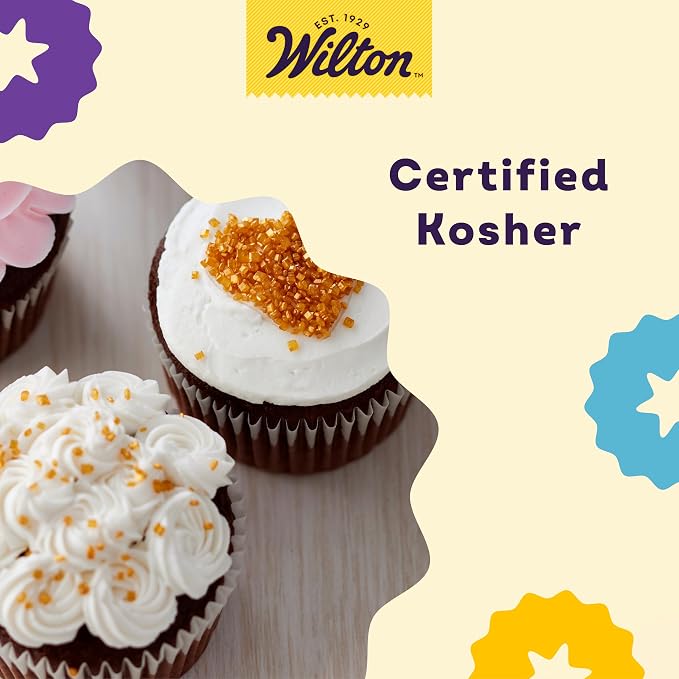 Wilton Pearlized Sugar Sprinkles for Cookie & Cake Decorating, 5.22 oz., Gold