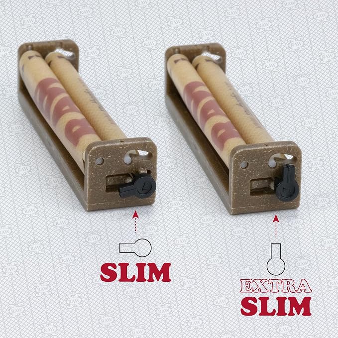 RAW Roller Eco Plastic 2 Way Adjustable 110mm King Size Rolling Machine (1 Roller) - New Classic 2025 Presentation