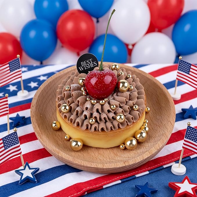 Patriotic Red White and Blue Sprinkles, 11.3oz/320g Edible Pearls Sprinkles, 4th of July Sprinkles for Baking Cakes Cupcakes Cookies
