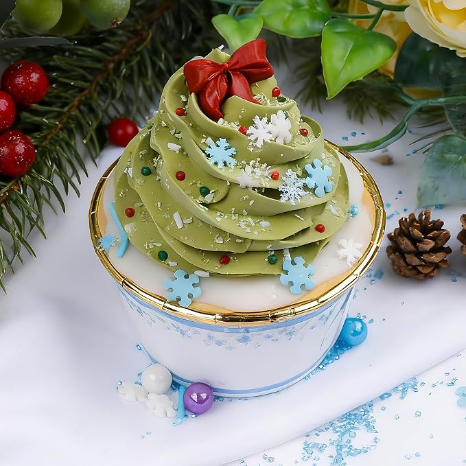 Winter Frozen Snowflake Sprinkles for Cake Decorating 5 oz, Christmas & Holiday Blue and White Sprinkles Edible Jimmies Nonpareils and Sanding Sugar for Cookies, Baking, Cakes, Cupcakes Desserts Decorating