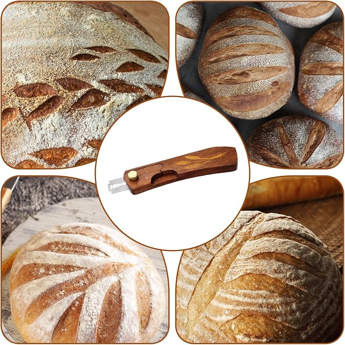 11Pcs Bread Lame Sourdough Scorer Tool Upgrade Bread Lame Scoring Tool Knife Razor Scorer for Sourdough Baking Making Tools Homemade