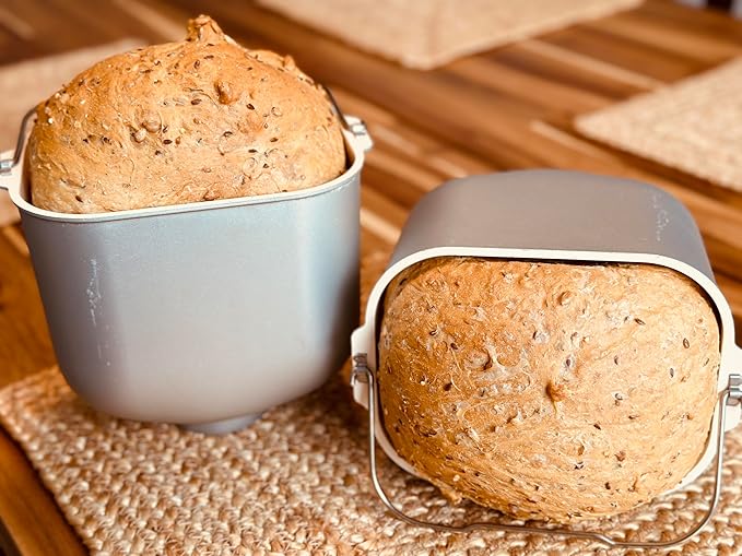 Molibake 8 Grain Bread Mix - All-Natural Multigrain Baking Mix for Bread Machine and Oven - 15 oz - Multigrain Grain Mix for with Flax, Millet & Rye - Easy-to-Use Breads Maker Mix for Homemade Baking