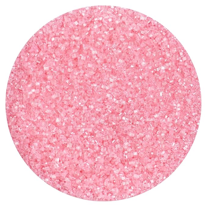 Pink Sanding Sugar Light Pink Sprinkles 11.28 oz, Pink Sugar Sprinkles, Sanding Sugar For Cookie Decorating, Sanding Sugar For Baking, Pink Sugar, The Hampton Candy Company