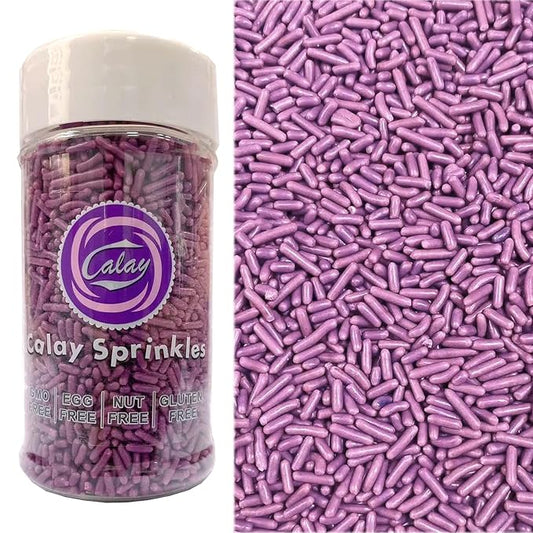 PhilaeEC Purple Jimmies Sprinkle Edible Soft Jimmies Sprinkle for Cake Decoration Cupcake Topper Cookie Baking Decorations Halloween Christmas Valentine Supplies 2.75oz/78g