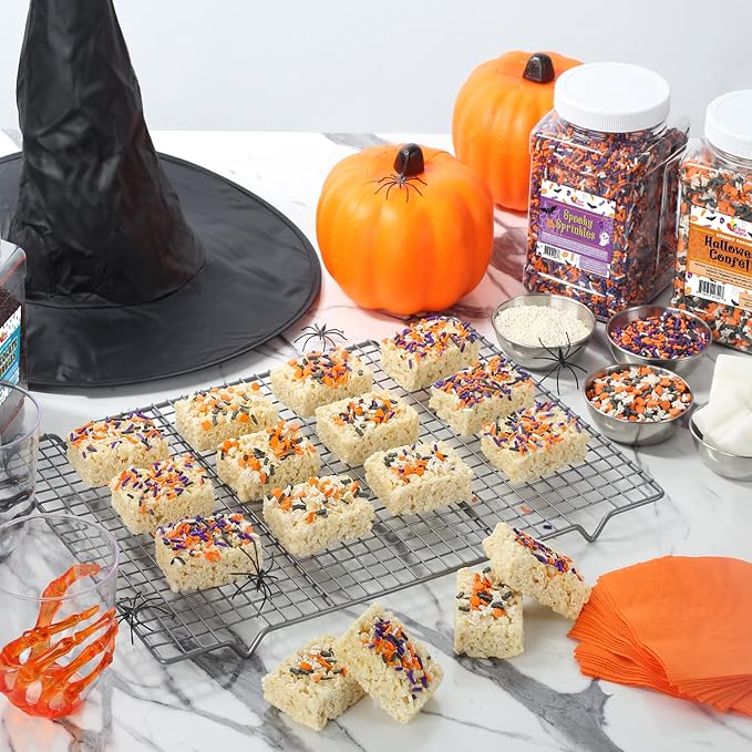A Great Surprise Halloween Sprinkles Bulk - 1.7 LB - Bat, Pumpkin & Ghosts Confetti Sprinkles - Spooky Toppings - Great for Cookies, Cupcakes, Fall