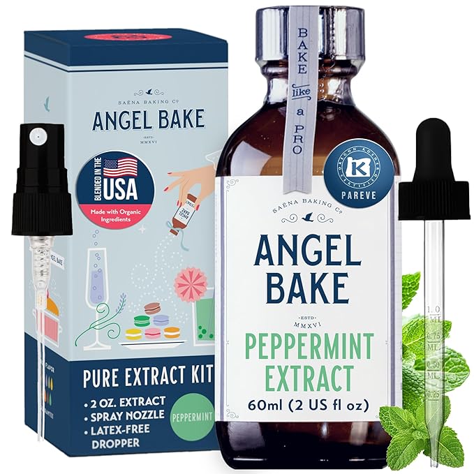 Angel Bake Pure Peppermint Extract, 2 oz w/ Sprayer