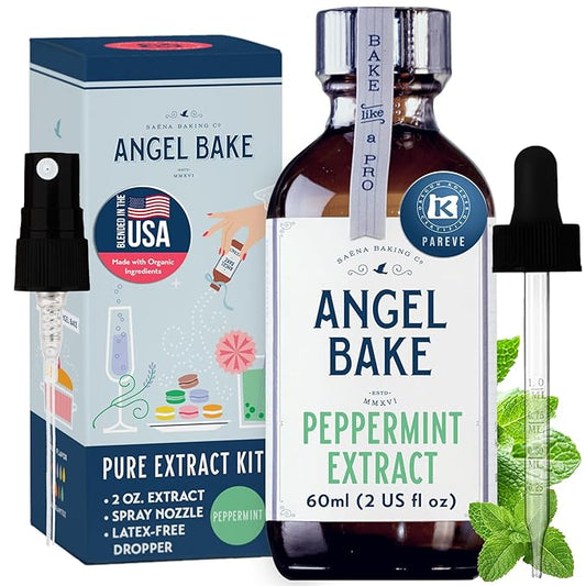 Angel Bake Pure Peppermint Extract, 2 oz w/ Sprayer