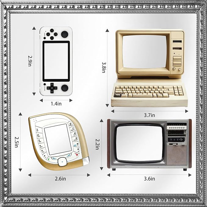 100 Pcs Y2K Retro Tech Stickers with DIY Blank Screens - Vintage Electronics Decals for Scrapbooking, Bullet Journaling, Laptops & Phone Cases