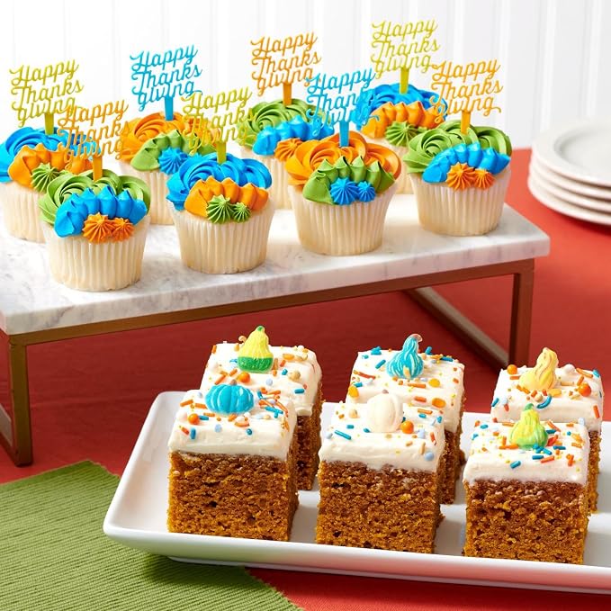 DecoPac Fall Deluxe Fusion Mix Sprinkles, 26oz, Shaped Candy Sprinkles in Handheld Container, Edible Decorations For Thanksgiving Celebration Cakes, Cupcakes, Cookies and Donuts