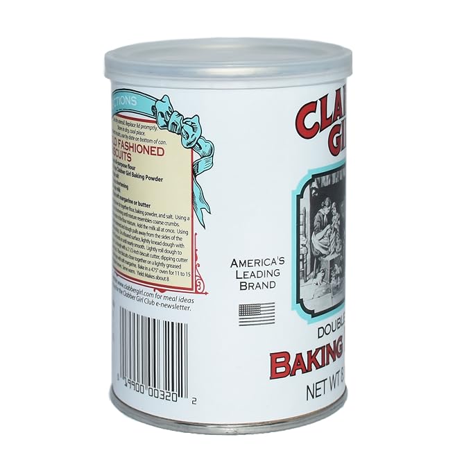 Clabber Girl Double Acting Baking Powder, 8.1 Ounce, (Pack of 2)