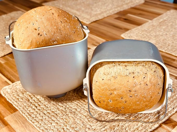 Molibake Multigrain Bread Mix – Pack of 2 – Premium All-Natural Baking Mix for Bread Machine and Oven – 15 oz – Gourmet Blend with Sunflower Seeds, Brown Flax, Pumpkin Seeds, Oat Flakes, Rye, Barley Malt, Wheat Bran – Easy-to-Use Bread Maker Mix for Ho...