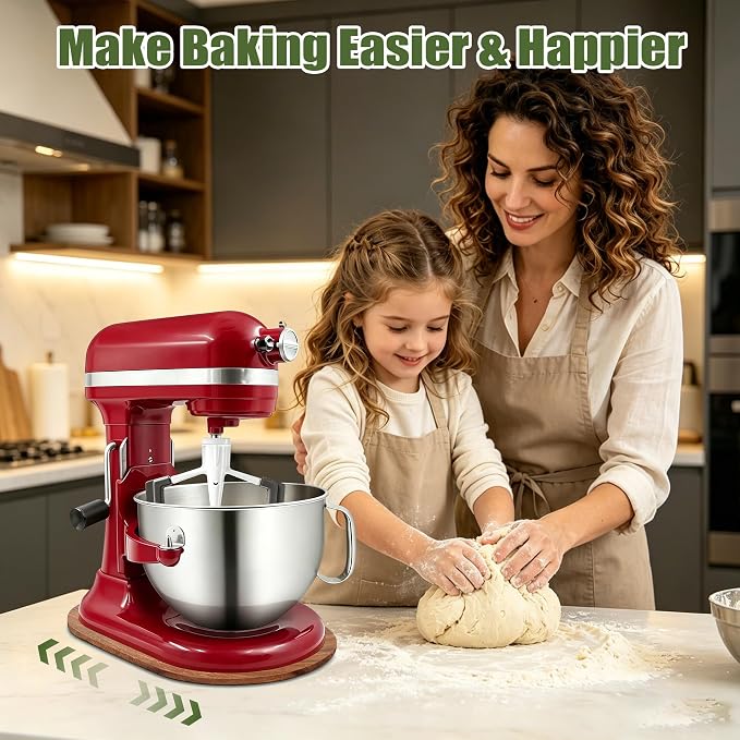 Mixer Slider for Kitchenaid Mixer 5-8 Qt Bowl Lift Stand Mixer Pine Wood Countertop Appliance Sliding Tray Mover Sliding Caddy for Kitchen Aid Slider Mat Accessories Attachments Brown