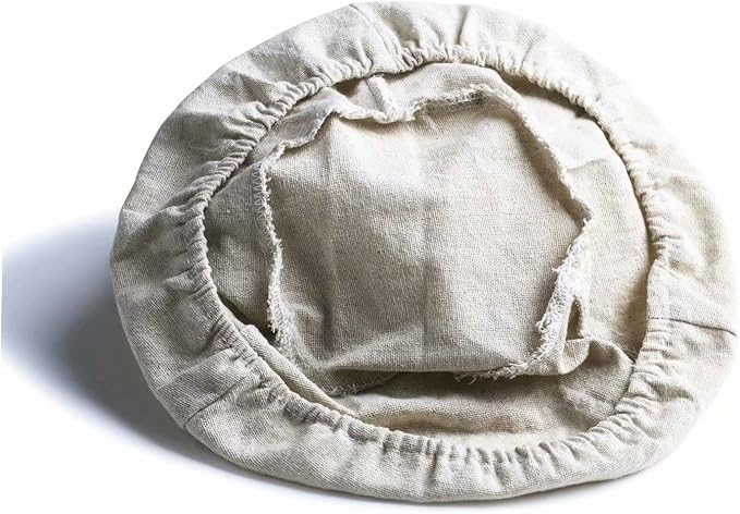 5 Inch Round Banneton Bread Proofing Basket 2 pcs Natural Rattan Cane Brotform Handmade& Linen Liner Cloth
