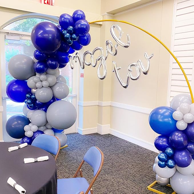 Voircoloria 90pack Navy Blue Balloons Different Size 18/12/10/5 Inch Dark Blue Balloon Garland Arch Kit for Graduation, Wedding, Birthday, Baby Shower, Gender Reveal, Anniversary Party Decorations