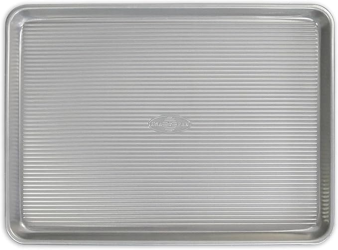USA Pan Bakeware Nonstick Half Sheet Pan, Baking Sheet, Aluminized Steel (Pack of 6)