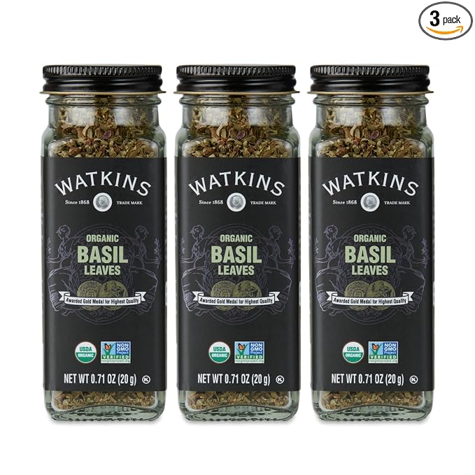 Watkins Organic Basil, 0.71 Ounce, 3 Count