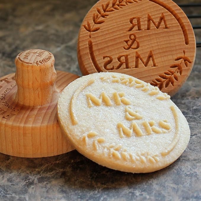 MR & MRS Cookie Stamp by Fun Food Tools