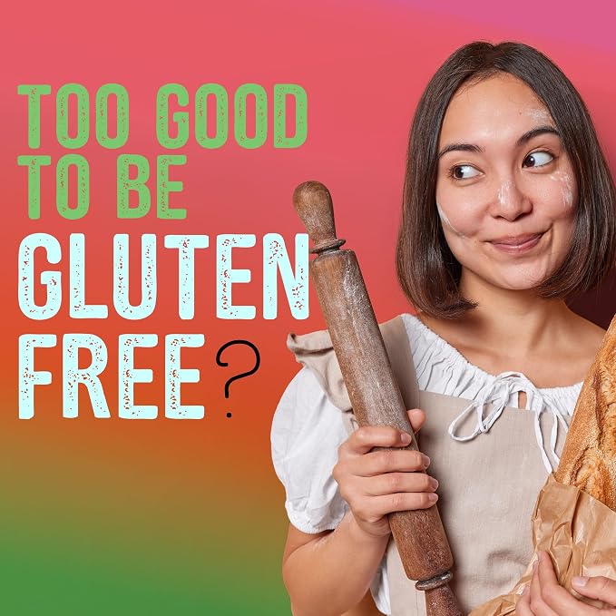 MIGHTYLICIOUS Gluten-Free, Plant-Based All-Purpose Flour, Superfine Rice Flour, Plant-Based, Non-GMO, Allergen-Friendly Baking Flour, Ideal for Cakes, Bread, Muffins & Cooking (3-Pack)