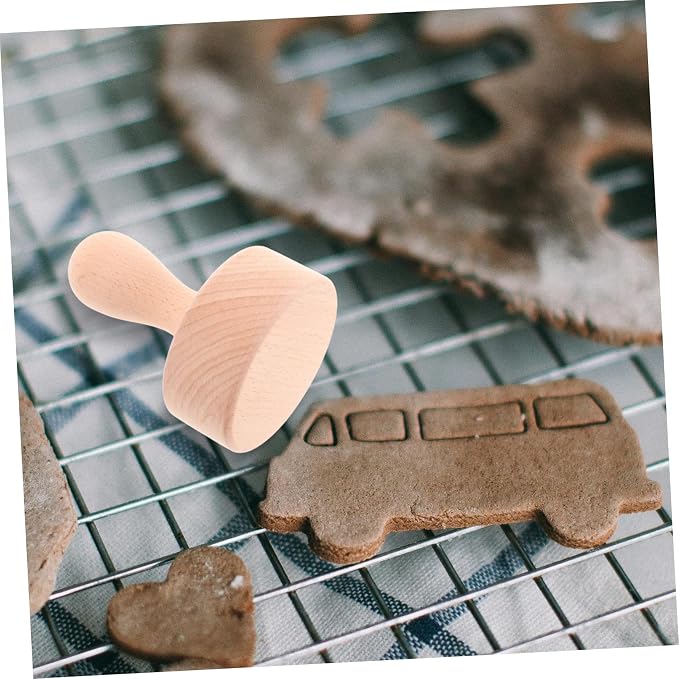 Wooden Tart Tamper with Handle Versatile Baking Tool for Tarts and Pastries Mashing Stick for Diy Desserts Easy to Clean and Use Kitchen