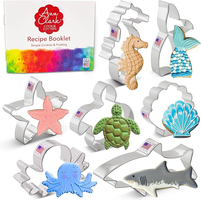 Ann Clark Under the Sea Cookie Cutters 7-Pc. Set Made in the USA
