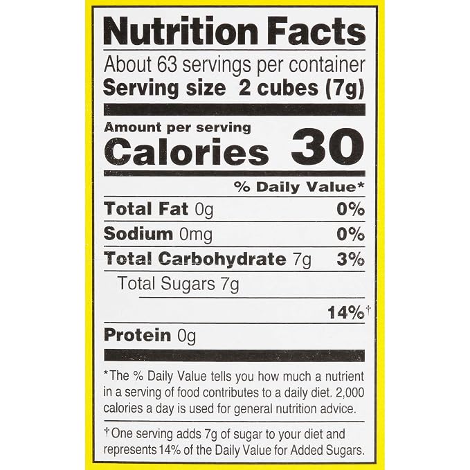 Domino Premium Pure Cane Sugar Cubes Dots, 1 Pound Box
