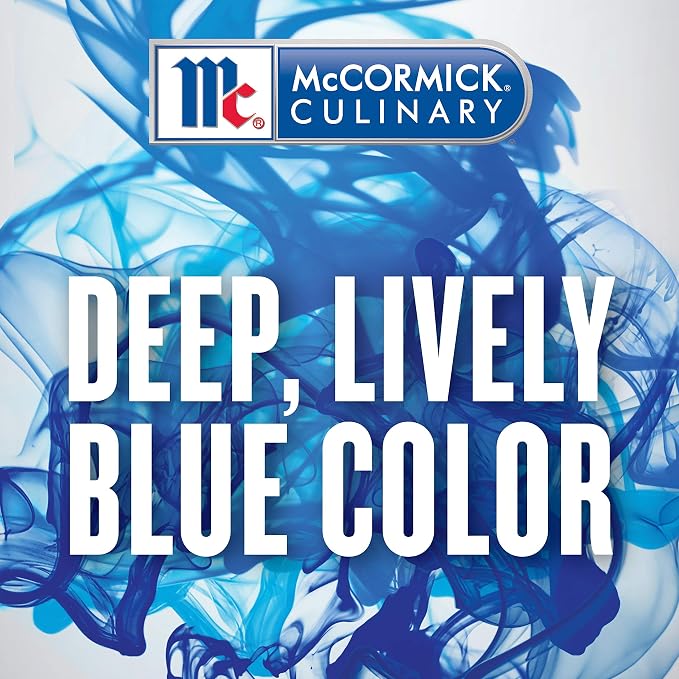 McCormick Culinary Blue Food Coloring, 16 fl oz - One 16 Fluid Ounce Bottle of Blue Food Coloring Liquid to Add Color to Cakes, Cookies, Icings and Fillings (Pack of 2)