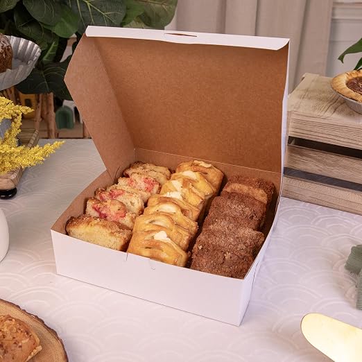 SCT White One-Piece Non-Window Bakery Boxes, 10 x 10 x 3, White, Paper, 200/Carton