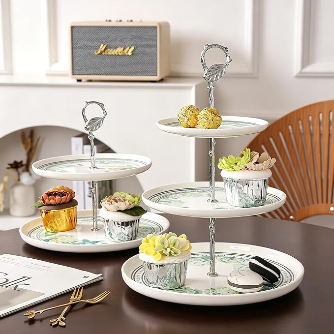 3 Tier Cake Stand Hardware Tiered Tray Plate Hardware Kit Heavy Metal Holder Fruit Plate Stand Food Plate Stand