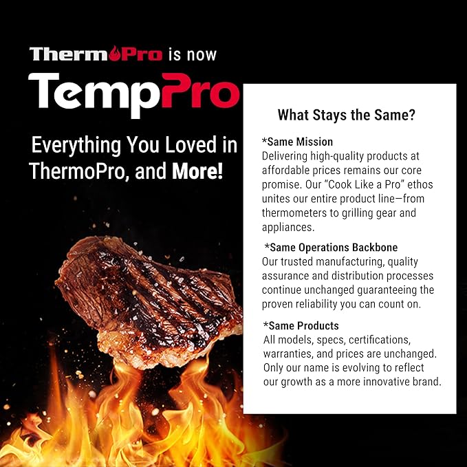 TempPro TP511 Digital Candy Thermometer with Pot Clip, Programmable Instant Read Food Meat Thermometer with 10'' Long Probe for Baking Grilling Oil Deep Fry Fathers Day Gift (Previously ThermoPro)