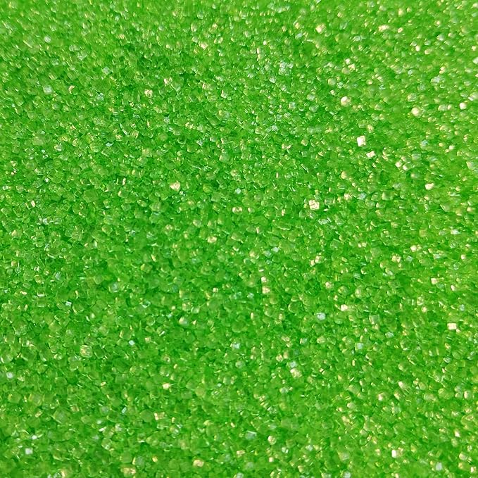 Green Sprinkles for Baking, Light Green Sanding Sugar Crystals, 4.23 ounces Edible Sparkling Coarse Sugar Sprinkles for Cake Decorating, Cupcake Topper, Cookie Toppings, Wedding Birthday Christmas Supplies