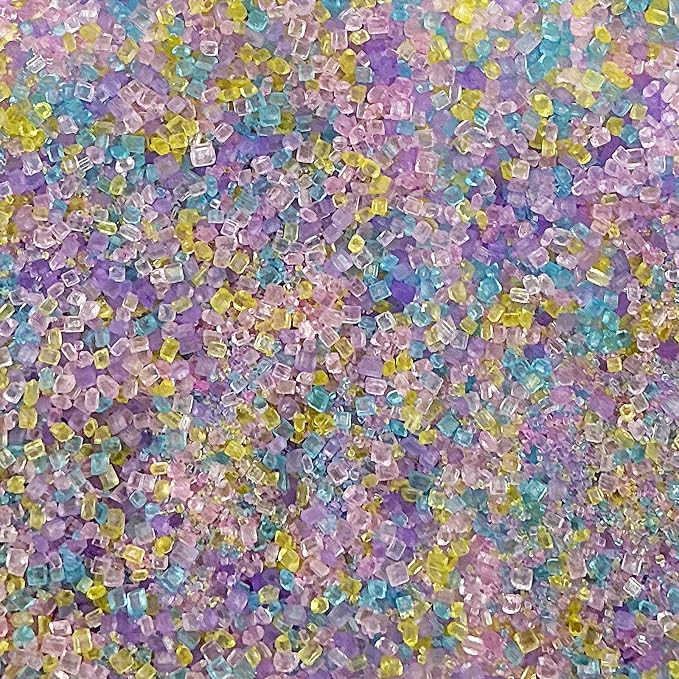 Edible Pastel Sanding Sparkling Course Sugar Sprinkles 142g/ 5.01oz Pastel Sprinkles Sanding Sugar for Baking, Cookies, Cupcakes, Ice Cream Topping and Rimming Sugar