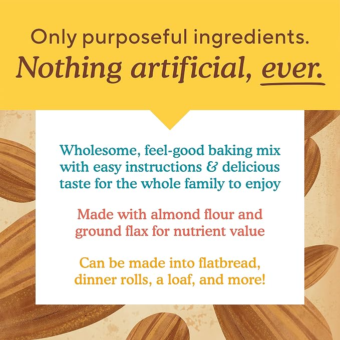 Simple Mills Almond Flour Baking Mix,Artisan Bread Mix - Gluten Free,Plant Based,Paleo Friendly,10.4 Ounce,(Pack of 2)