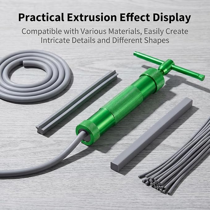 Clay Extruder Clay Tool Sugar Paste Extruder Cake Decor Tools Rotary Crowded Mud Clay Extruder Craft Cake Fondant Sculpture Decorating Tool Set Ceramics Pottery Clay Extruders with 20 Discs